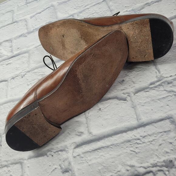 J. Murphy by Johnston & Murphy Brown Distressed Cap Toe Oxford 59 11056 size 10M - Picture 15 of 16